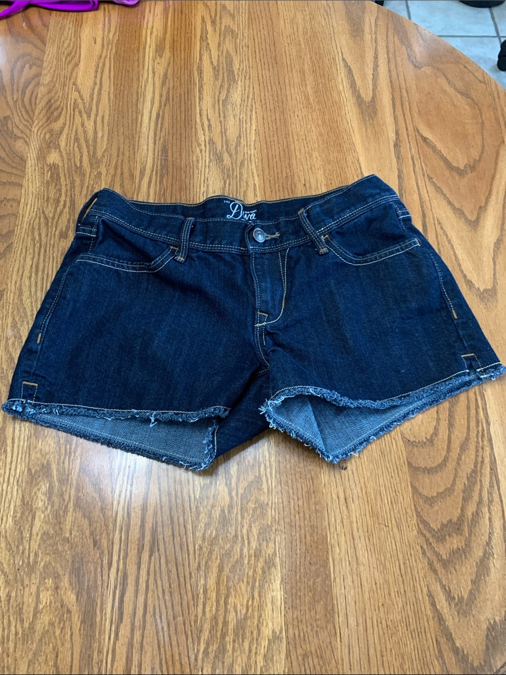 Old Navy Dark Indigo Cutoff Denim Shorts